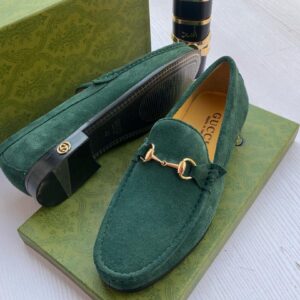 Gucci Men Suede Shoe - Green