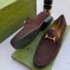 Gucci Men Suede Shoe - Brown