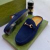 Gucci Men Suede Half Shoe - Blue